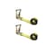 Tie 4 Safe Heavy Duty 2" x 20' Utility Endless Ratchet Tie Down Strap for Cargo Bundling Yellow, 2PK RT04CK-520E-Y-C-2 - alternate 1